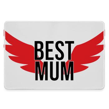 Best Mom - Mother's Day - Large Gaming Mouse Mat - grey - Front