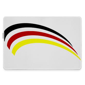Conception du drapeau allemand - Grand tapis de souris gamer - bruyère - Devant