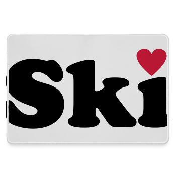Ski - Mousepad groß für Gamer - Grau - Vorne