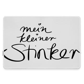 mein kleiner Stinker - Mousepad groß für Gamer - Grau - Vorne