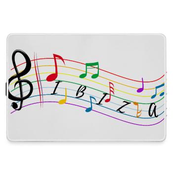 Sheet music ibiza - Sheet music for music. - Large Gaming Mouse Mat - grey - Front