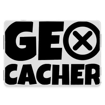 geocacher gps natur - Mousepad groß für Gamer - Grau - Vorne