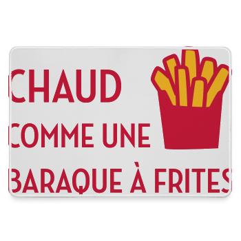 Chaud comme une baraque à frites / Sexy / Sexe - Large Gaming Mouse Mat - grey - Front