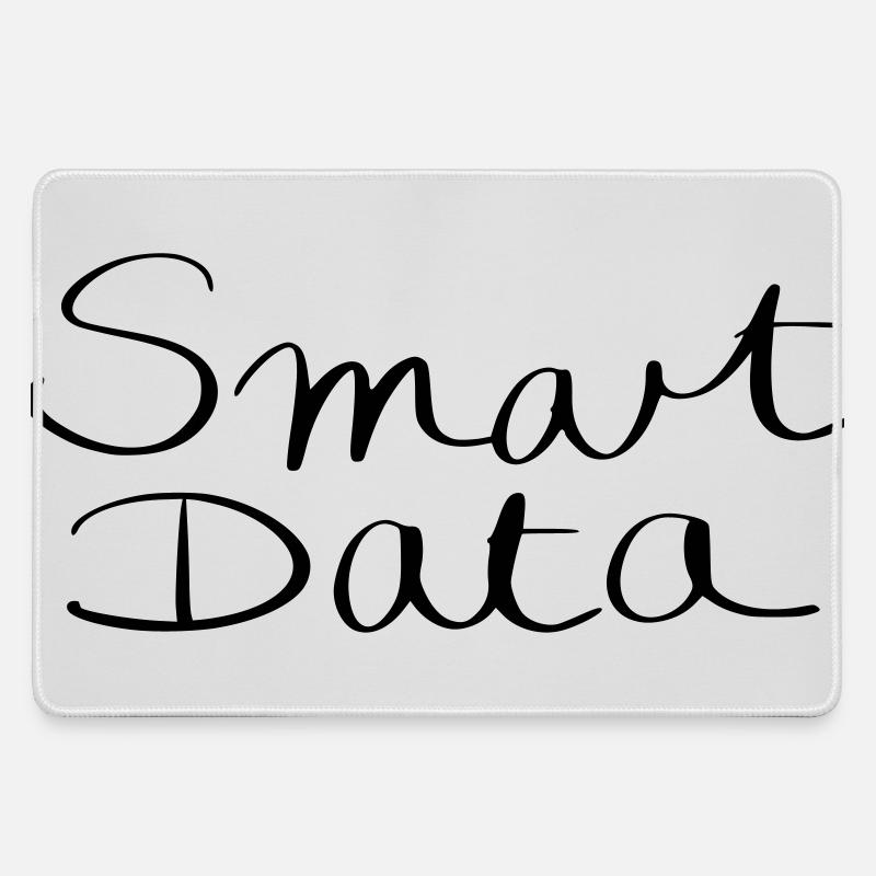 smart data - Large Gaming Mouse Mat - grey