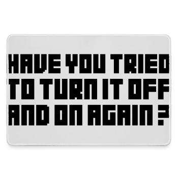 Turn it off and on again - Grand tapis de souris gamer - bruyère - Devant
