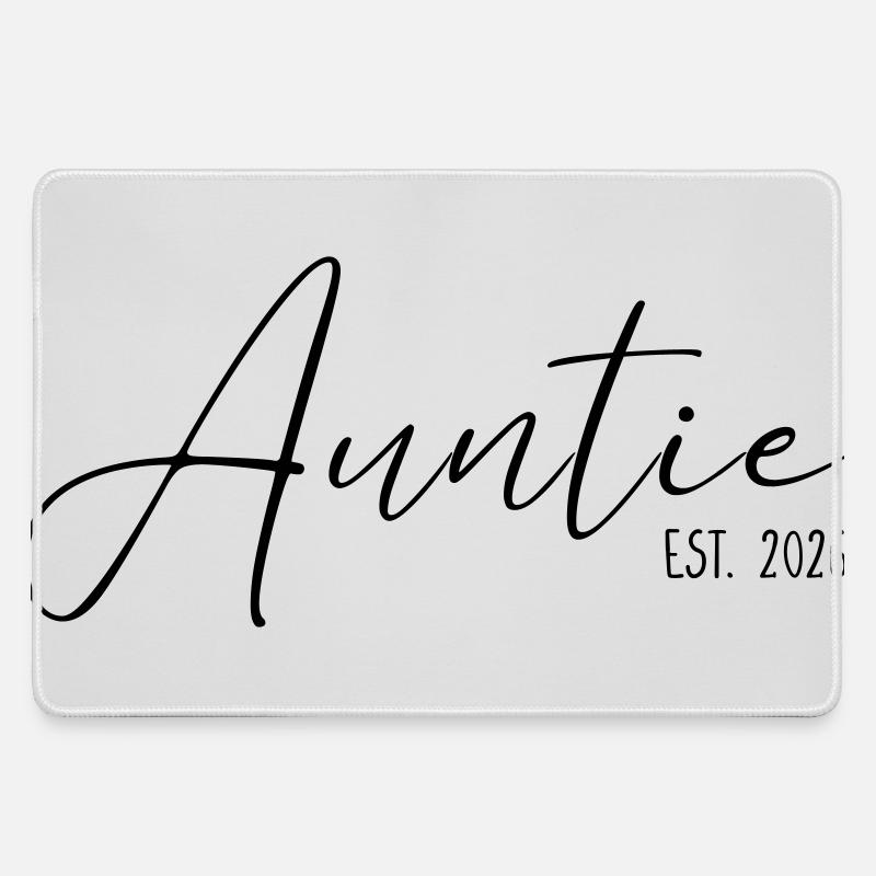 Auntie established 2026 - Large Gaming Mouse Mat - grey