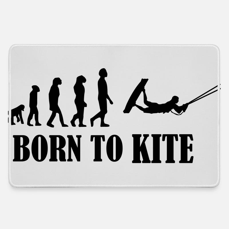 Kiteboard,Kiteboarder,Kite,Kiteboarding,Sea,Board - Large Gaming Mouse Mat - grey