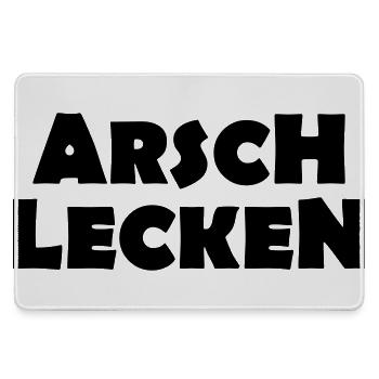 ARSCH LECKEN - Mousepad groß für Gamer - Grau - Vorne