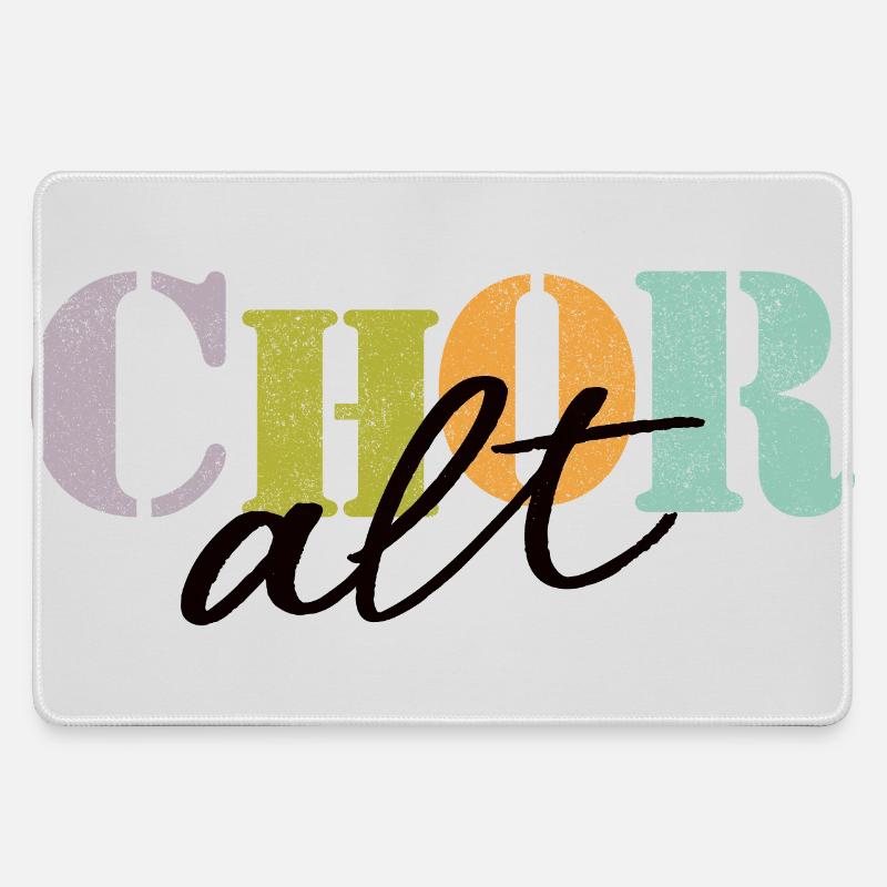 Choir Alto - Large Gaming Mouse Mat - grey