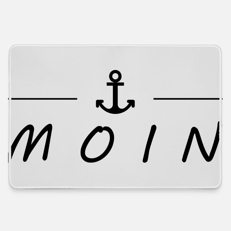 Moin - Mousepad groß für Gamer - Grau