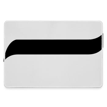 Siyah Beyaz - Mousepad groß für Gamer - Grau - Vorne