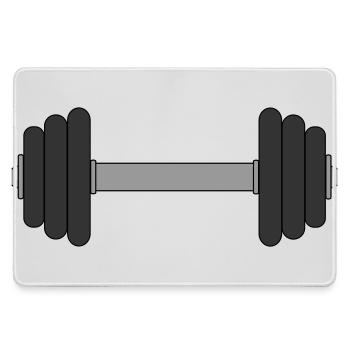 Dumbbell - Large Gaming Mouse Mat - grey - Front