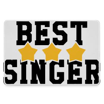 Best Singer - Mousepad groß für Gamer - Grau - Vorne