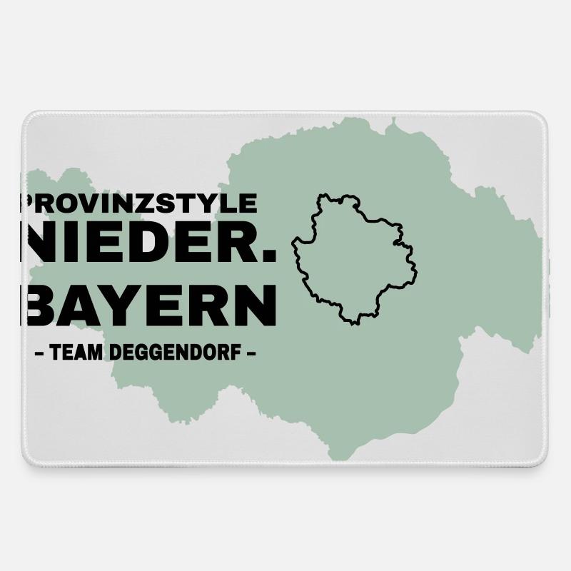 Lower Bavaria | DEGGENDORF - Large Gaming Mouse Mat - grey