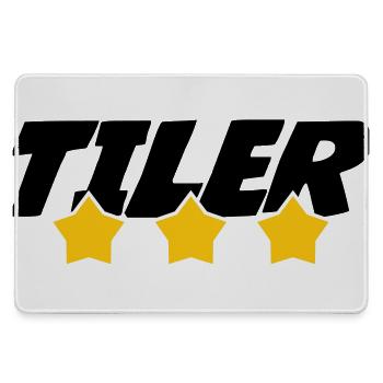 Carreleur – pro carrelage pose précision métier  - Grand tapis de souris gamer - bruyère - Devant