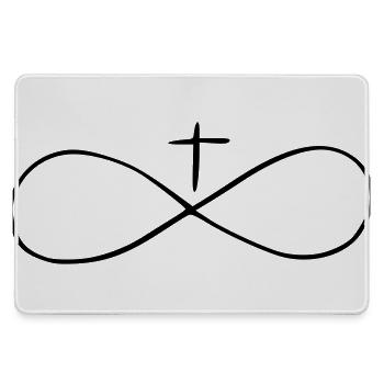 unendlich - Mousepad groß für Gamer - Grau - Vorne