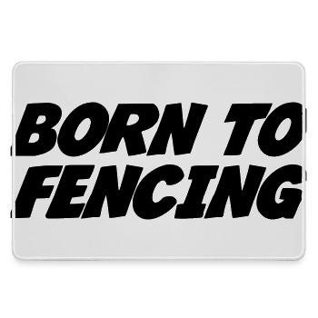 Born to Fencing - Mousepad groß für Gamer - Grau - Vorne