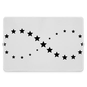 Stern Sterne Unendlichkeit Zeichen Geschenk Glück - Mousepad groß für Gamer - Grau - Vorne
