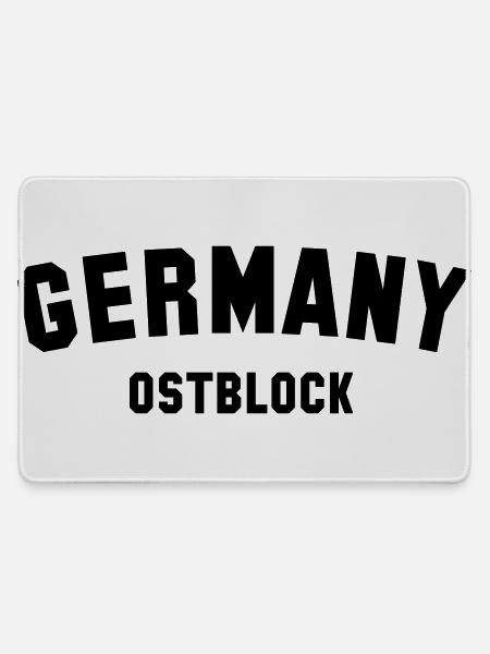 OSTBLOCK - Mousepad groß für Gamer - Grau
