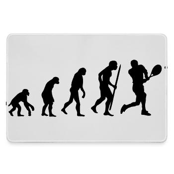 Evolution of tennis - Mousepad groß für Gamer - Grau - Vorne