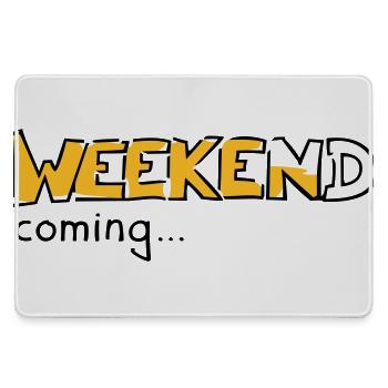 Weekend - Large Gaming Mouse Mat - grey - Front