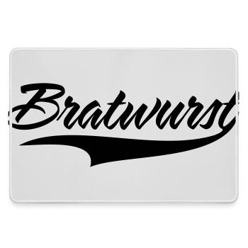 bratwurst - Mousepad groß für Gamer - Grau - Vorne