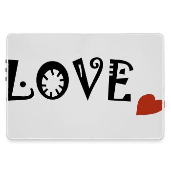 Love - Large Gaming Mouse Mat - grey - Front