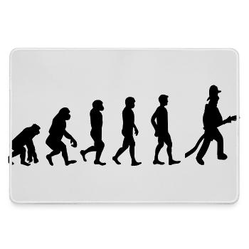 Feuerwehr Evolution - Mousepad groß für Gamer - Grau - Vorne