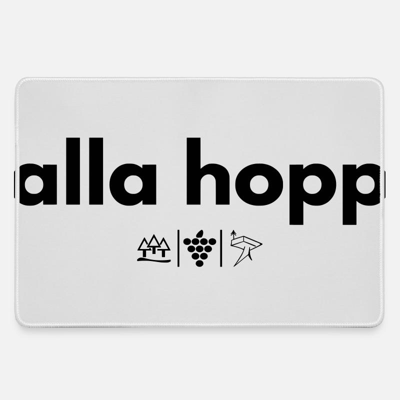 alla hopp - Large Gaming Mouse Mat - grey