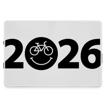 Radtour 2026, Mountainbike 2026, Fahrrad 2026 - Mousepad groß für Gamer - Grau - Vorne