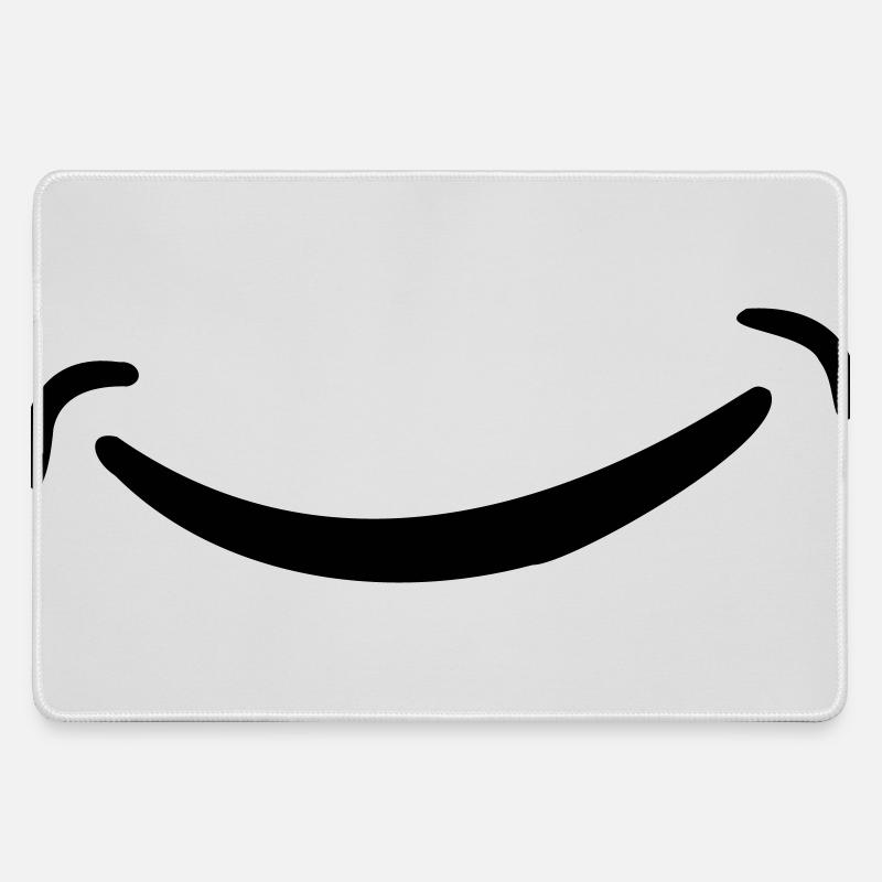 Smile - Large Gaming Mouse Mat - grey