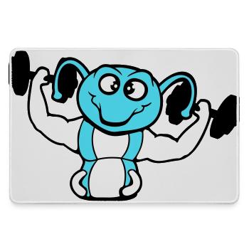 Caterpillar Bodybuilder Musculation Strong Fitness Gym - Grand tapis de souris gamer - bruyère - Devant