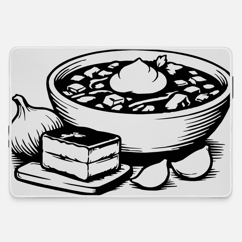 Borsch - Large Gaming Mouse Mat - grey