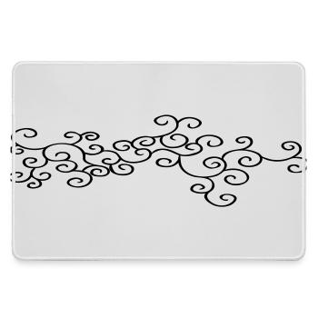 Bijoux d’ornement (Vectorgraphic) - Grand tapis de souris gamer - bruyère - Devant