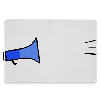 Megafon Text Template - Large Gaming Mouse Mat - grey - Front