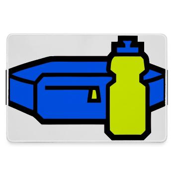 Courroir de ceinture d’hydratation pratique - Grand tapis de souris gamer - bruyère - Devant