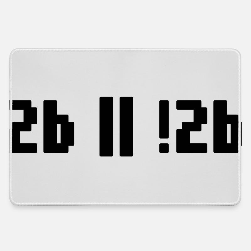 2b or not 2b – Shakespeare Hamlet Programmierer - Mousepad groß für Gamer - Grau