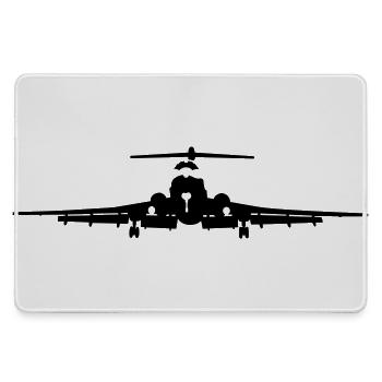 Tu-154 - Mousepad groß für Gamer - Grau - Vorne