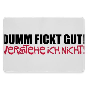 Dumm fickt gut - verstehe ich nicht - Grand tapis de souris gamer - bruyère - Devant