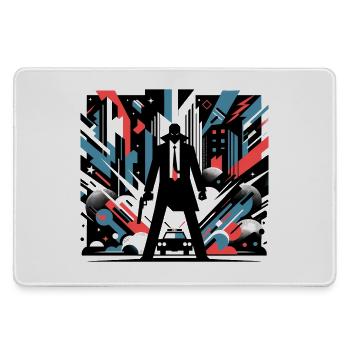 Chaos de la ville - Grand tapis de souris gamer - bruyère - Devant