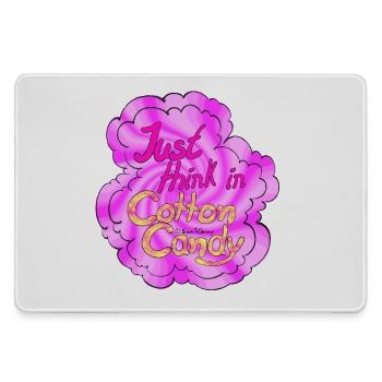 Cotton Candy Thinking swirl - Mousepad groß für Gamer - Grau - Vorne