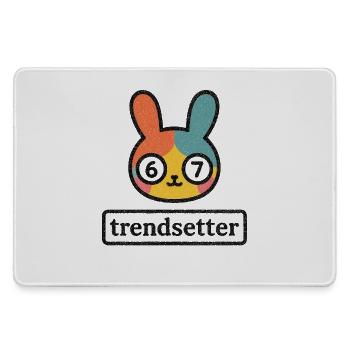 Bunny 67: Trendsetter - Mousepad groß für Gamer - Grau - Vorne