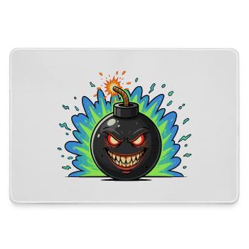 Boule de bombe en colère néonburst - Grand tapis de souris gamer - bruyère - Devant