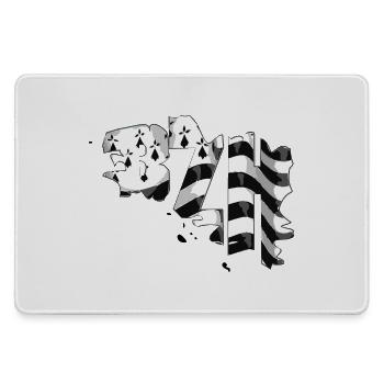 Bretagne - Grand tapis de souris gamer - bruyère - Devant