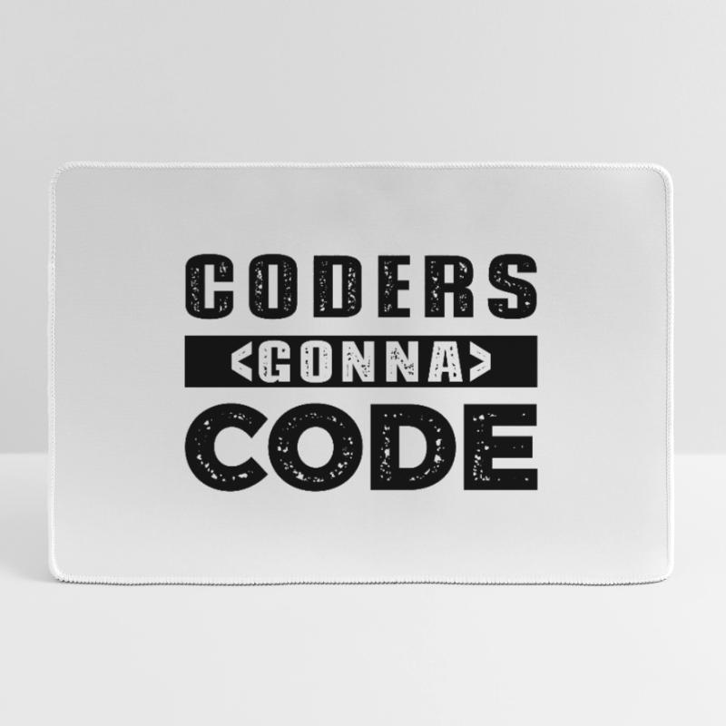 Coders Gonna Code Mousepad groß für Gamer