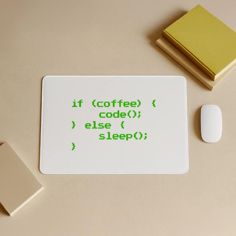 No Coffee No Code Programmer Computer Scientist Large Gaming Mouse Mat