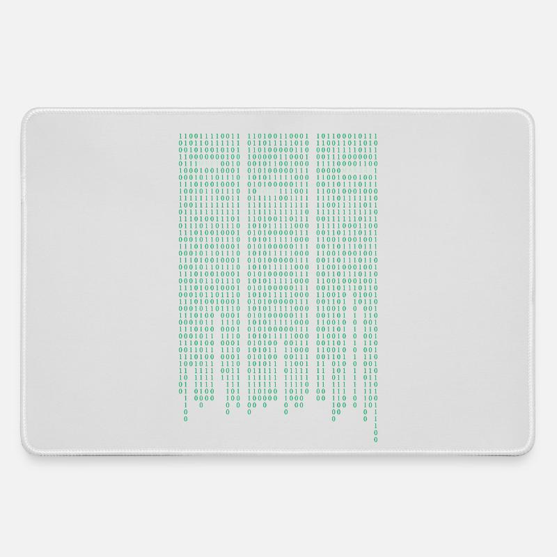 Matrix code - Mousepad groß für Gamer - Grau