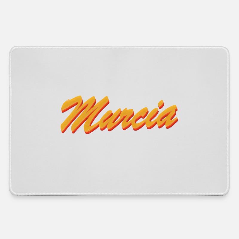 Murcia Spain - Large Gaming Mouse Mat - grey