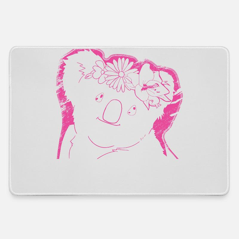 Koala Koala Bear - Large Gaming Mouse Mat - grey