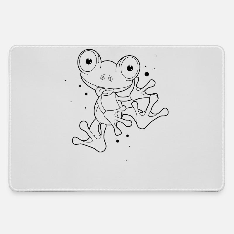 frog - Large Gaming Mouse Mat - grey